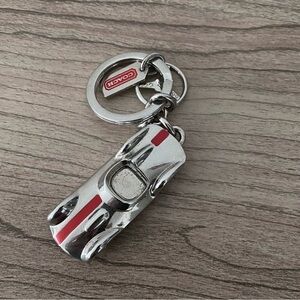Coach Race Car Keychain bag charm FOB wheels move